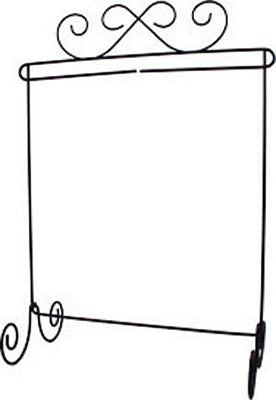 Ackfeld 12 × 14-inch Scroll Single Display Stand – Gray
