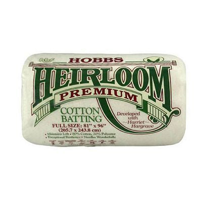 Hobbs Heirloom 80/20 Batting – Natural Full, 81 × 96 inches