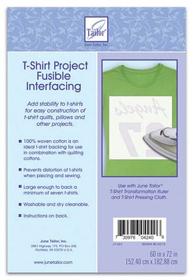 June Tailor T-Shirt Project Fusible Interfacing – 60 × 72 inches
