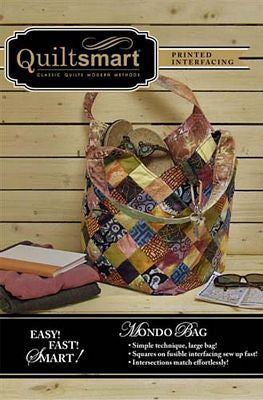 Quiltsmart Mondo Bag Pattern & Printed Interfacing Pack — product view 1