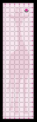 Tula Pink Giraffe Non-Slip Cutting Ruler – 6½ × 24½ inches
