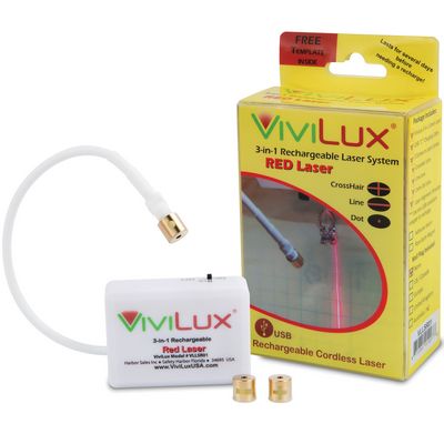 ViviLux 3-in-1 Rechargeable Red Laser Sewing Guide