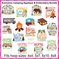 Creative Appliques Camping Embroidery & Applique Bundle - Sew Nation USA Exclusive