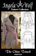 Chloe Trench #AW7213 paper sewing pattern