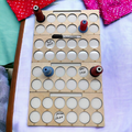 Embroidery Project Thread Trays, Combo Set, Numbers 1–48 — four trays with sample spools and handwritten color notes