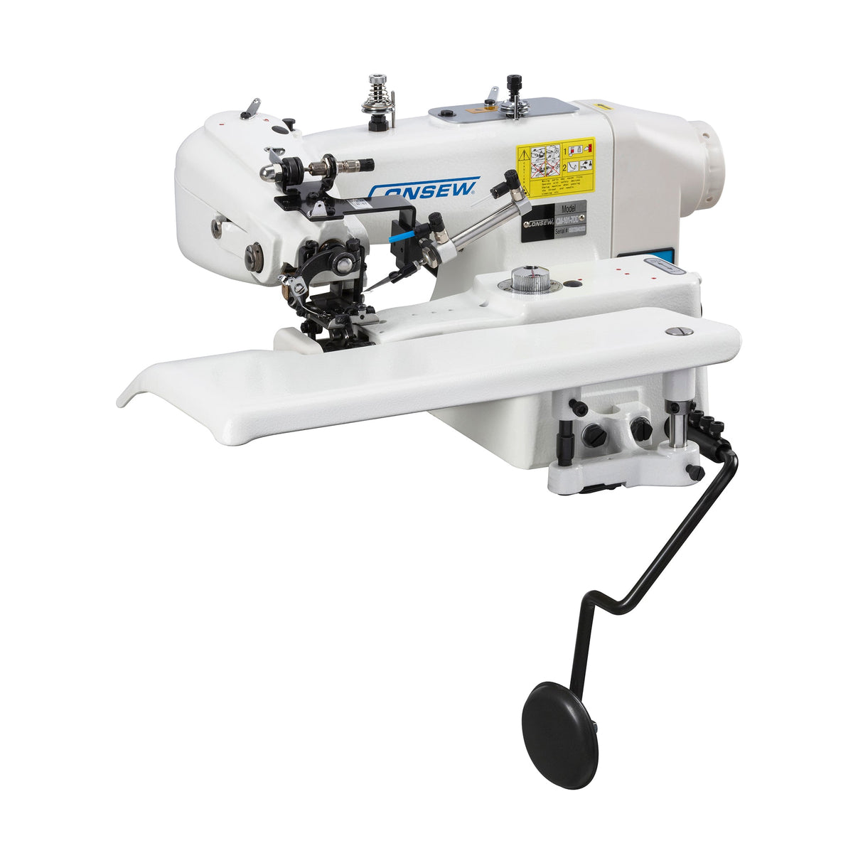Consew CM-101-7DD direct-drive blindstitch machine, view 1
