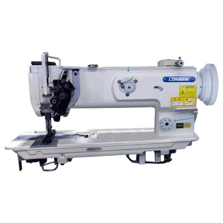 Consew P1565RBL-14 industrial sewing machine complete package with table and stand