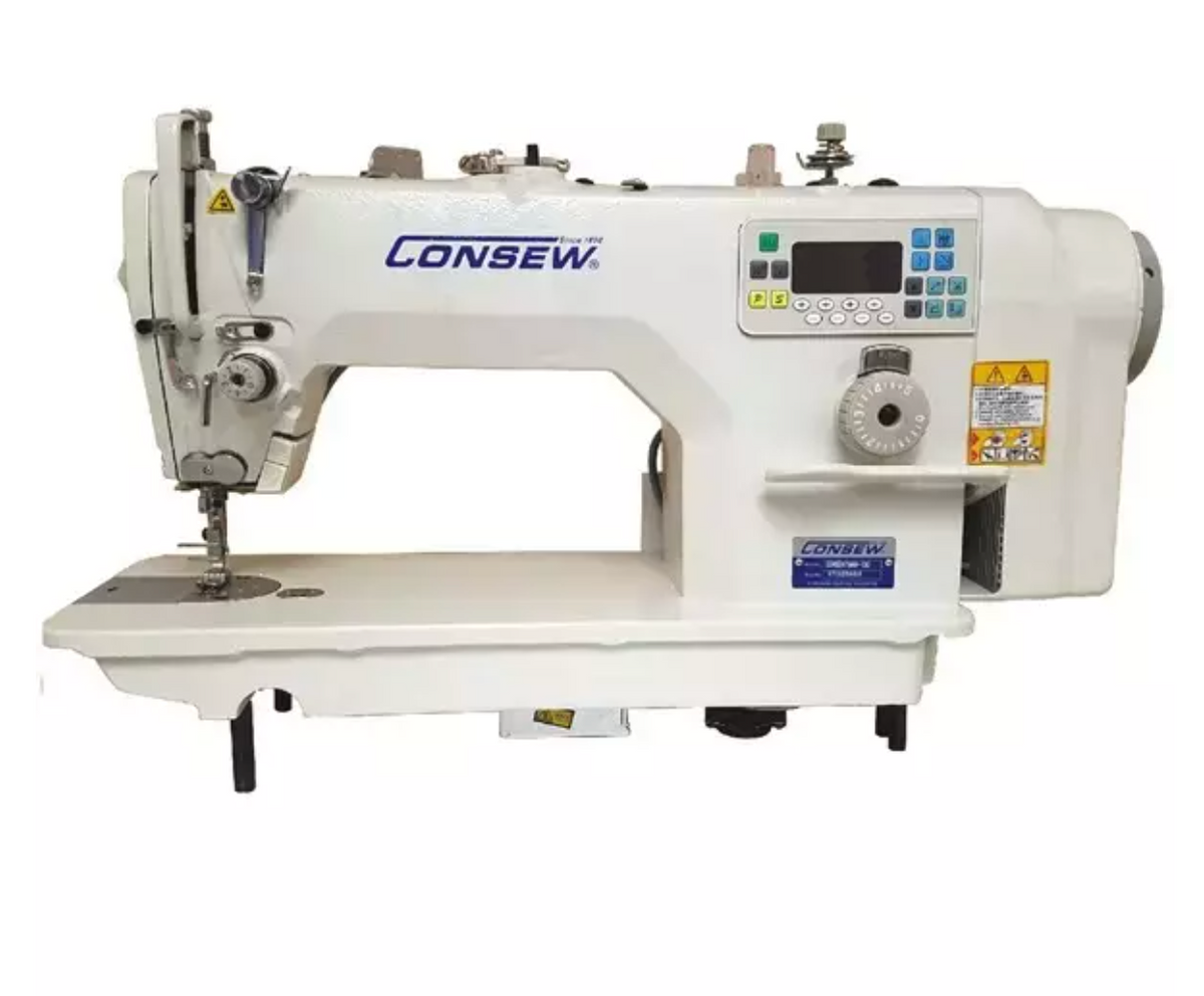 Consew P1565RBL-18-7DD/220 industrial sewing machine complete package with table and stand