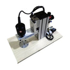 Consew USW-PPE ultrasonic spot welding machine complete unit with control and work surface.