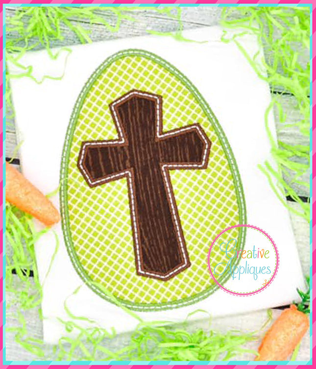 Cross in Egg Applique included in the Creative Appliques Easter Applique and Embroidery Set