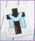 Cross with Shroud Applique included in the Creative Appliques Easter Applique and Embroidery Set