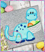 Dinosaur Easter Eggs Applique included in the Creative Appliques Easter Applique and Embroidery Set