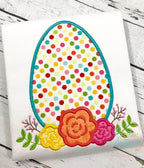 Egg Flowers Applique included in the Creative Appliques Easter Applique and Embroidery Set