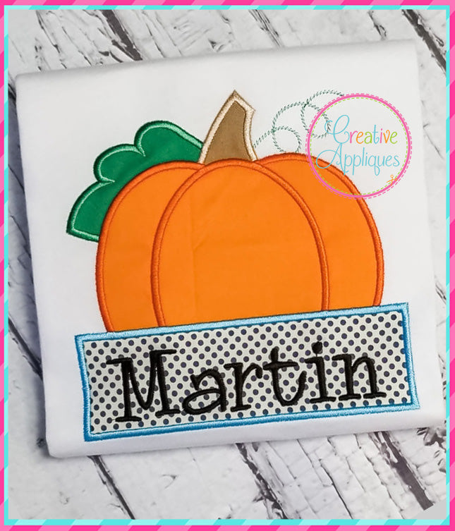 Pumpkin Frame Applique 5 Sizes included in the Creative Appliques Fall Applique and Embroidery Bundle