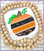 Pumpkin Slats Applique included in the Creative Appliques Fall Applique and Embroidery Bundle