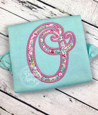 Stylish Script Alphabet Applique machine embroidery design included in the Creative Appliques Alphabet Applique Bundle
