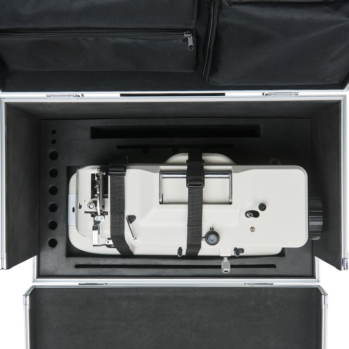 Sewing machine secured inside the CudaCase