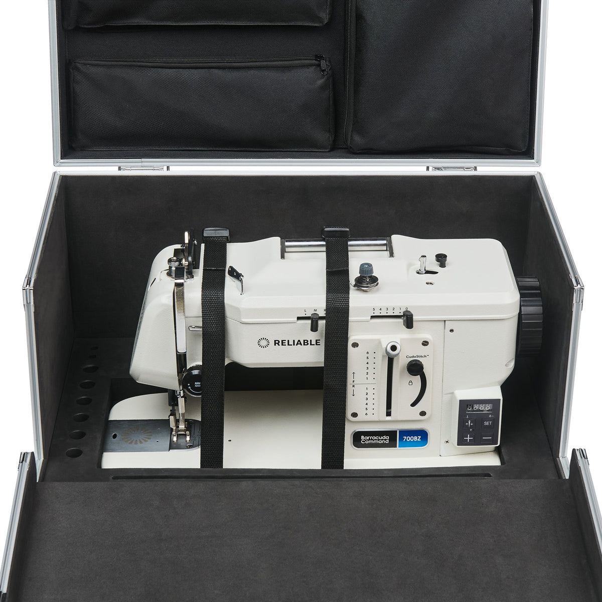 CudaCase front angle showing carrying straps