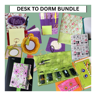 Embroidery Garden Desk to Dorm Bundle in-the-hoop embroidery designs