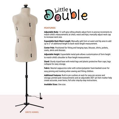 Dritz Little Double Adjustable Dress Form – Child — product view 2