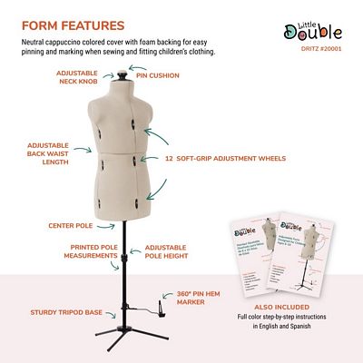 Dritz Little Double Adjustable Dress Form – Child — product view 4