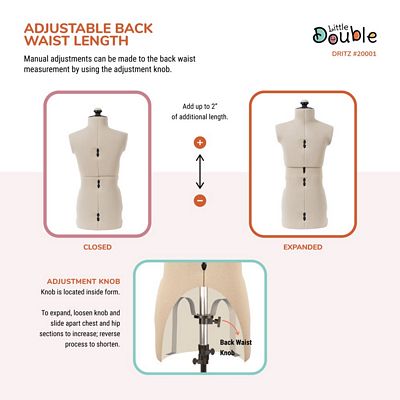 Dritz Little Double Adjustable Dress Form – Child — product view 7