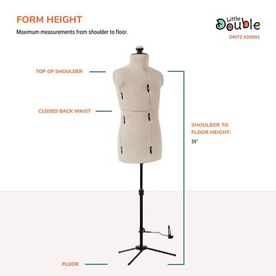 Dritz Little Double Adjustable Dress Form – Child — product view 9