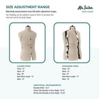 Dritz Mr. Tailor Adjustable Male Form — product view 3
