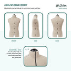 Dritz Mr. Tailor Adjustable Male Form — product view 5