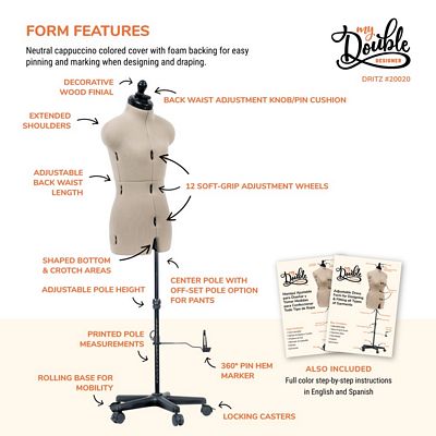 Dritz My Double Designer Adjustable Dress Form – Petite — product view 4