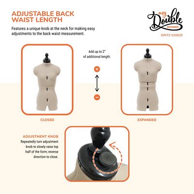 Dritz My Double Designer Adjustable Dress Form – Petite — product view 7