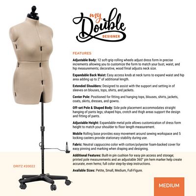 Dritz My Double Designer Adjustable Dress Form – Medium — product view 2