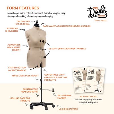 Dritz My Double Designer Adjustable Dress Form – Medium — product view 4