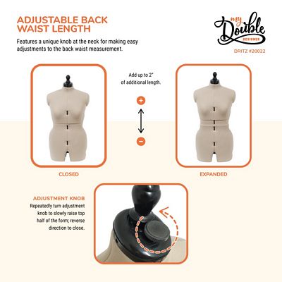 Dritz My Double Designer Adjustable Dress Form – Medium — product view 7