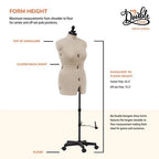 Dritz My Double Designer Adjustable Dress Form – Medium — product view 9