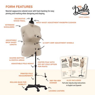 Dritz My Double Designer Adjustable Dress Form – Full Figure — product view 4