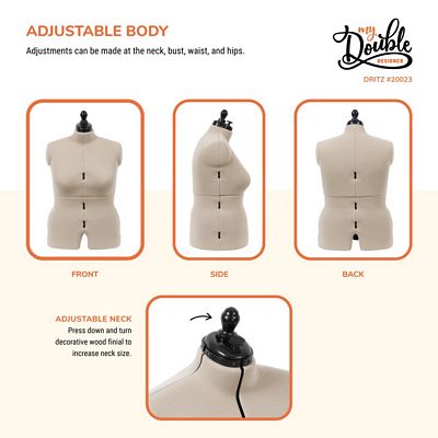 Dritz My Double Designer Adjustable Dress Form – Full Figure — product view 5
