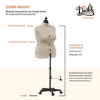 Dritz My Double Designer Adjustable Dress Form – Full Figure — product view 9
