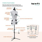 Dritz Twin-Fit Adjustable Dress Form – Petite — product view 4
