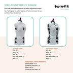Dritz Twin-Fit Adjustable Dress Form – Medium — product view 3