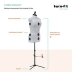 Dritz Twin-Fit Adjustable Dress Form – Medium — product view 9