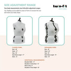Dritz Twin-Fit Adjustable Dress Form – Large — product view 3