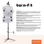 Dritz Twin-Fit Adjustable Dress Form – Full Figure — product view 2