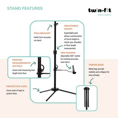 Dritz Twin-Fit Adjustable Dress Form – Full Figure — product view 8