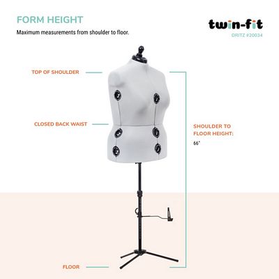 Dritz Twin-Fit Adjustable Dress Form – Full Figure — product view 9