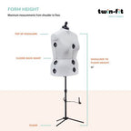 Dritz Twin-Fit Adjustable Dress Form – Full Figure — product view 9