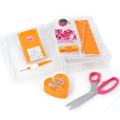 Dritz Sewing Box Kit – Orange & Pink — product view 2