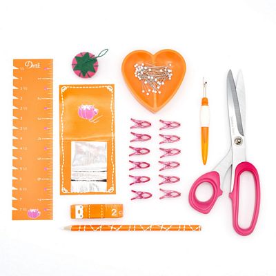 Dritz Sewing Box Kit – Orange & Pink — product view 3