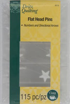Dritz Flathead Numbered & Directional Pins – 115 Count — product image
