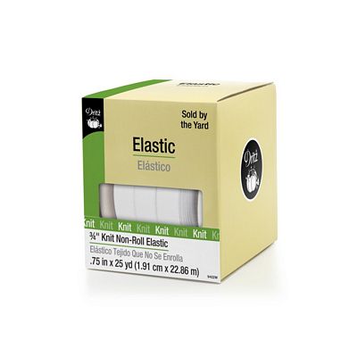 Dritz ¾-Inch White Knit Non-Roll Elastic – 25-Yard Roll — product image